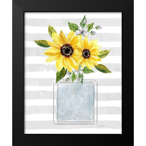 Sunflower Perfume I Black Modern Wood Framed Art Print by Robinson, Carol
