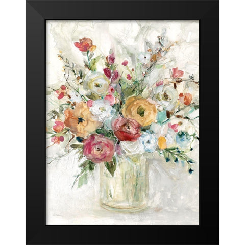 Contemporary Bouquet Black Modern Wood Framed Art Print by Robinson, Carol