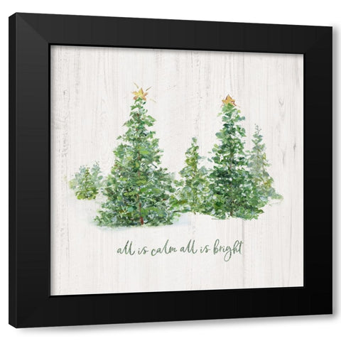 All is Calm Black Modern Wood Framed Art Print by Swatland, Sally