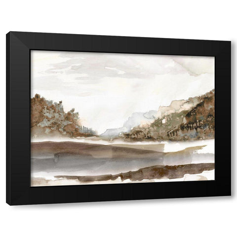 Mountain Time Black Modern Wood Framed Art Print with Double Matting by Robinson, Carol
