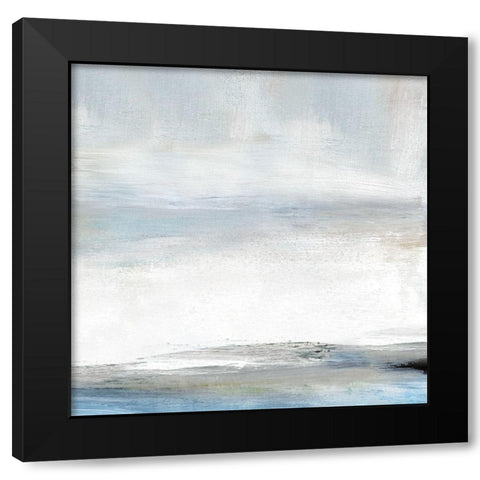Soft Stratus Black Modern Wood Framed Art Print with Double Matting by Shapiro, Judith