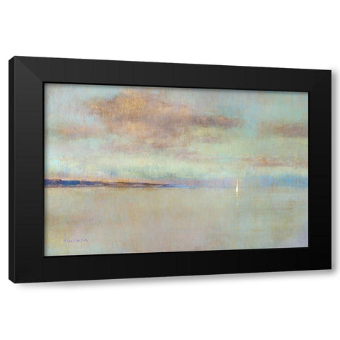 August Morning Black Modern Wood Framed Art Print with Double Matting by Swatland, Katie