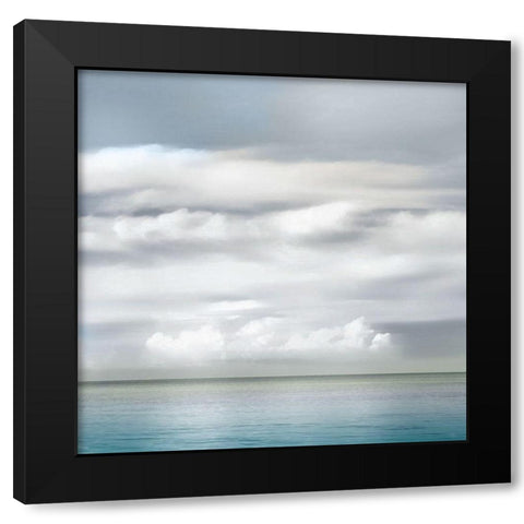 Open Water Black Modern Wood Framed Art Print with Double Matting by Calascibetta, Mike