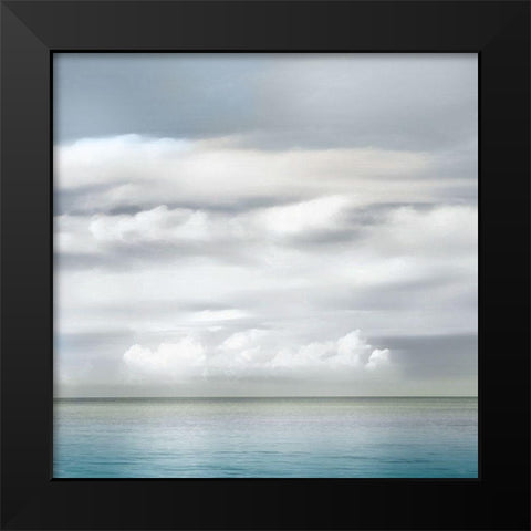 Open Water Black Modern Wood Framed Art Print by Calascibetta, Mike
