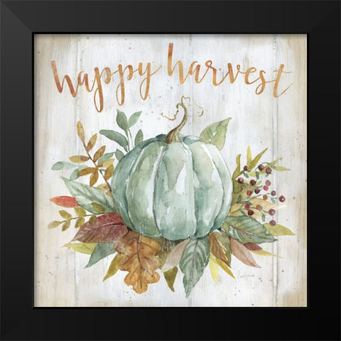 Harvest Blessings I Black Modern Wood Framed Art Print by Finn, Livi
