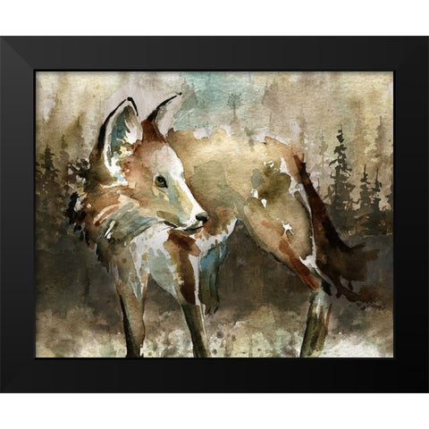 Lodge Twilight I Black Modern Wood Framed Art Print by Robinson, Carol