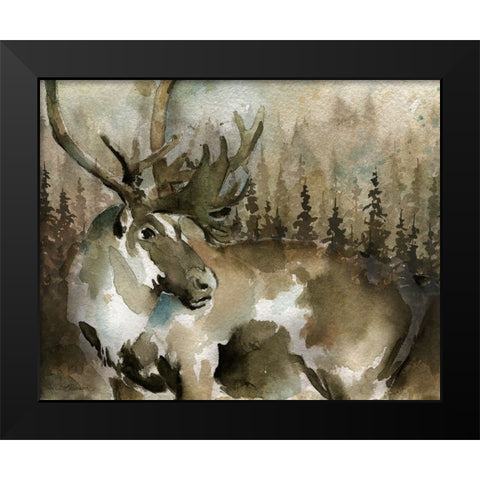 Lodge Twilight III Black Modern Wood Framed Art Print by Robinson, Carol