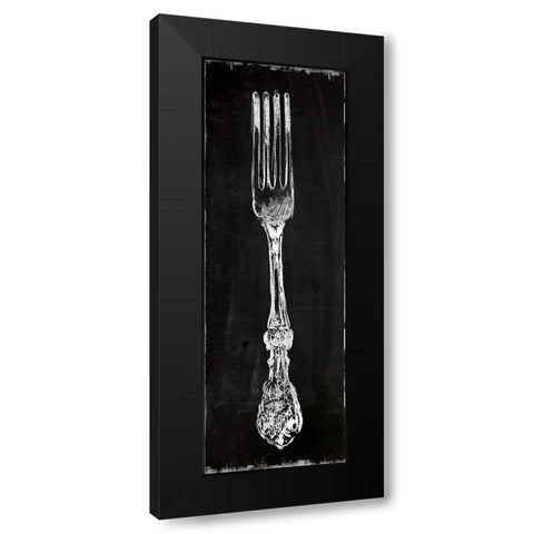 Fork Black Modern Wood Framed Art Print with Double Matting by Robinson, Carol