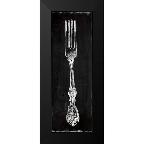 Fork Black Modern Wood Framed Art Print by Robinson, Carol
