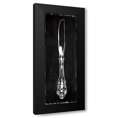 Knife Black Modern Wood Framed Art Print with Double Matting by Robinson, Carol