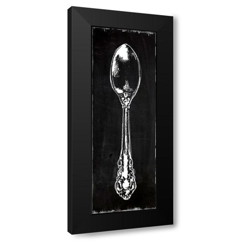 Spoon Black Modern Wood Framed Art Print with Double Matting by Robinson, Carol