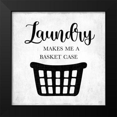 Basket Case Black Modern Wood Framed Art Print by Carpentieri, Natalie