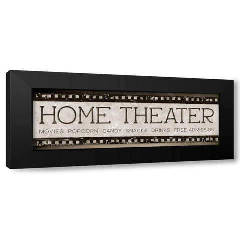 Home Theater Black Modern Wood Framed Art Print by Knutsen, Conrad