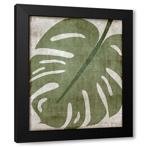 Island Greenery II Black Modern Wood Framed Art Print with Double Matting by Carpentieri, Natalie