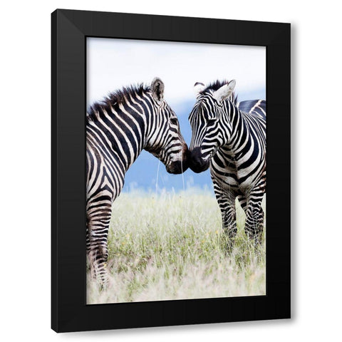 African Affection Black Modern Wood Framed Art Print with Double Matting by Delimont, Danita