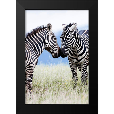 African Affection Black Modern Wood Framed Art Print by Delimont, Danita