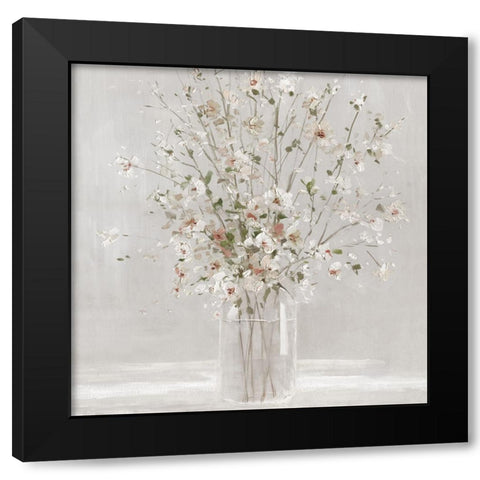 Spring Cherry Blossoms Black Modern Wood Framed Art Print with Double Matting by Swatland, Sally