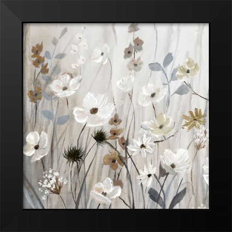 Meadow Mist I Black Modern Wood Framed Art Print by Nan