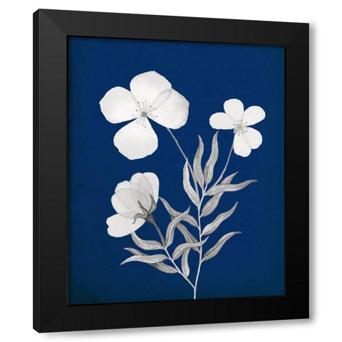 Indigo Sketch I Black Modern Wood Framed Art Print by Gunn, Kourtni