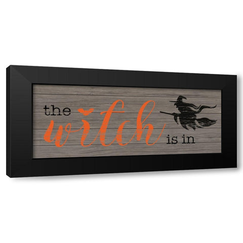 The Witch Is In Black Modern Wood Framed Art Print by CAD Designs