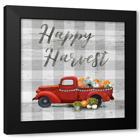 Harvest Truck II Black Modern Wood Framed Art Print with Double Matting by Nan