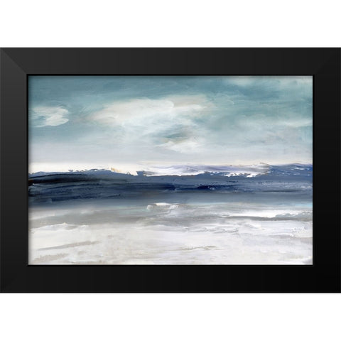 Beachcombers Paradise Black Modern Wood Framed Art Print by Swatland, Sally