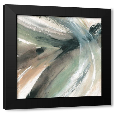 Intersect Black Modern Wood Framed Art Print by Robinson, Carol