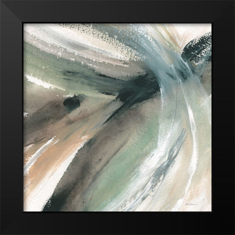 Intersect Black Modern Wood Framed Art Print by Robinson, Carol