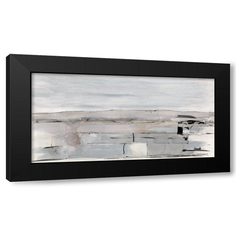 Faraway Field Black Modern Wood Framed Art Print with Double Matting by Jill, Susan