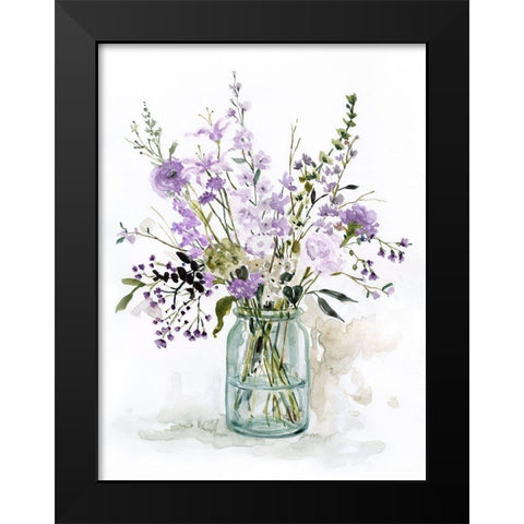 Purple Passion II Black Modern Wood Framed Art Print by Robinson, Carol