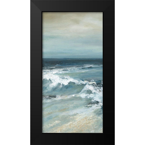 Converging Currents II Black Modern Wood Framed Art Print by Robinson, Carol
