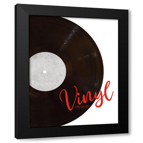 Vinyl Black Modern Wood Framed Art Print with Double Matting by Craven, Katrina