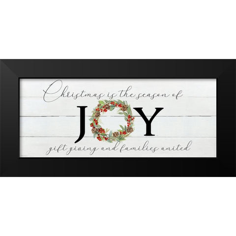 Season of Joy Black Modern Wood Framed Art Print by Swatland, Sally