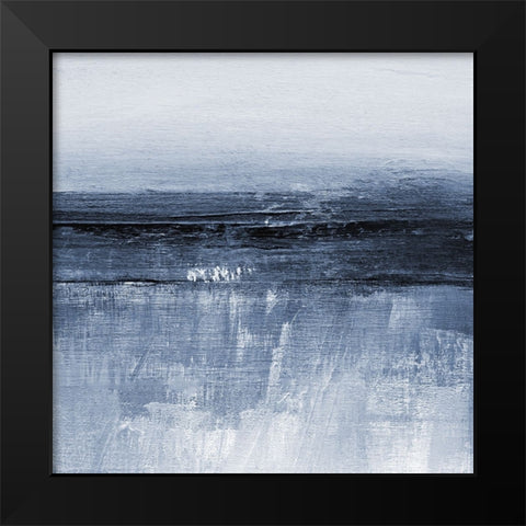 Severn in Cyan II Black Modern Wood Framed Art Print by Jill, Susan