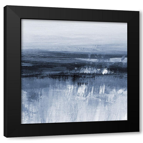 Servern in Cyan III Black Modern Wood Framed Art Print with Double Matting by Jill, Susan