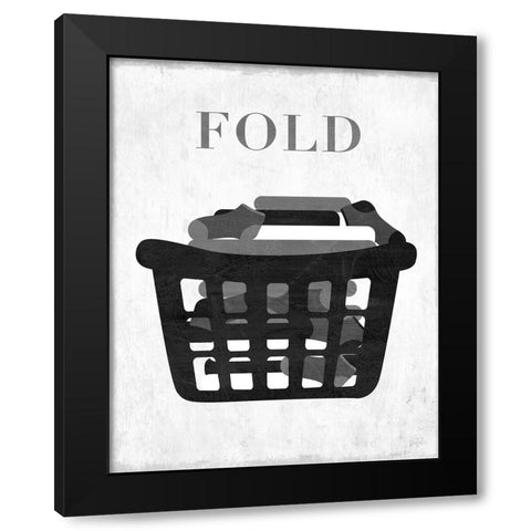 Fold Black Modern Wood Framed Art Print by Carpentieri, Natalie
