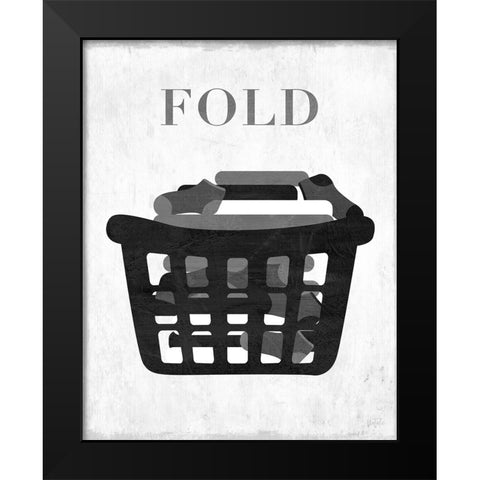 Fold Black Modern Wood Framed Art Print by Carpentieri, Natalie