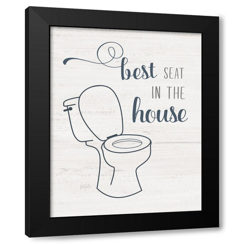 Best Seat Black Modern Wood Framed Art Print with Double Matting by Carpentieri, Natalie