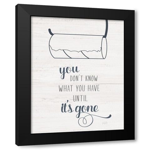 Until Its Gone Black Modern Wood Framed Art Print by Carpentieri, Natalie