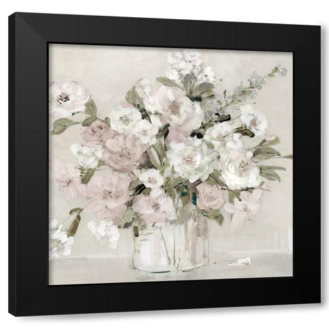 Soft and Sweet Summer Blooms Black Modern Wood Framed Art Print with Double Matting by Swatland, Sally