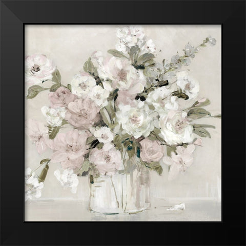 Soft and Sweet Summer Blooms Black Modern Wood Framed Art Print by Swatland, Sally