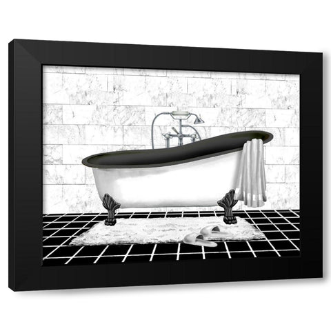 Modern Bath II Black Modern Wood Framed Art Print with Double Matting by Knutsen, Conrad