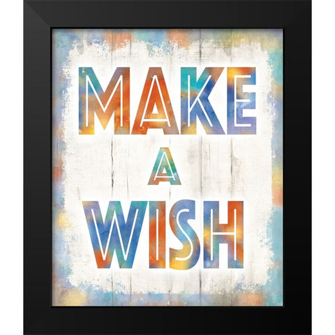 Make A Wish Black Modern Wood Framed Art Print by Knutsen, Conrad