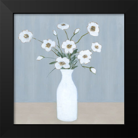 Milk Glass Arrangement I Black Modern Wood Framed Art Print by Dunlap, Marilyn