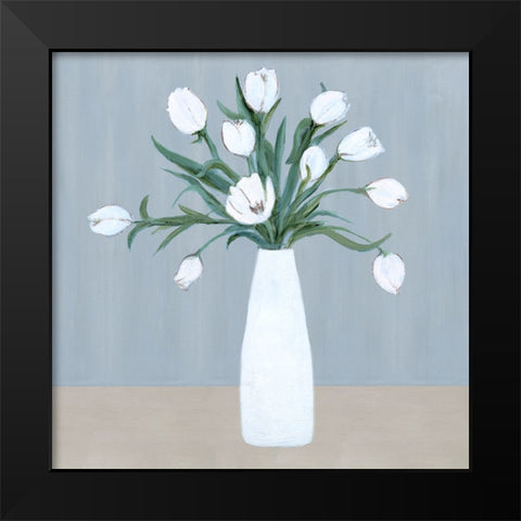 Milk Glass Arrangement II Black Modern Wood Framed Art Print by Dunlap, Marilyn