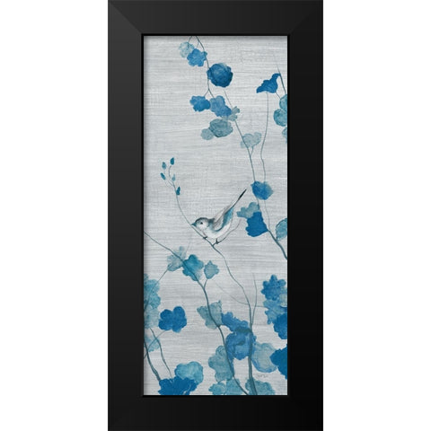 Blue Spring Song II Black Modern Wood Framed Art Print by Tava Studios