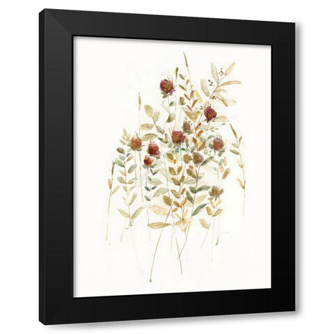 Wildflower Breeze I Black Modern Wood Framed Art Print by Swatland, Sally