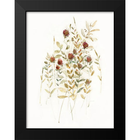 Wildflower Breeze I Black Modern Wood Framed Art Print by Swatland, Sally