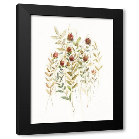 Wildflower Breeze II Black Modern Wood Framed Art Print with Double Matting by Swatland, Sally