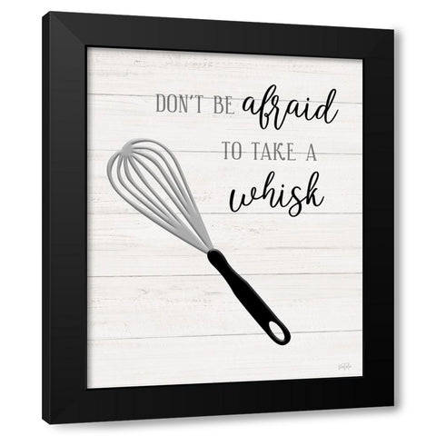 Take A Whisk Black Modern Wood Framed Art Print with Double Matting by Carpentieri, Natalie